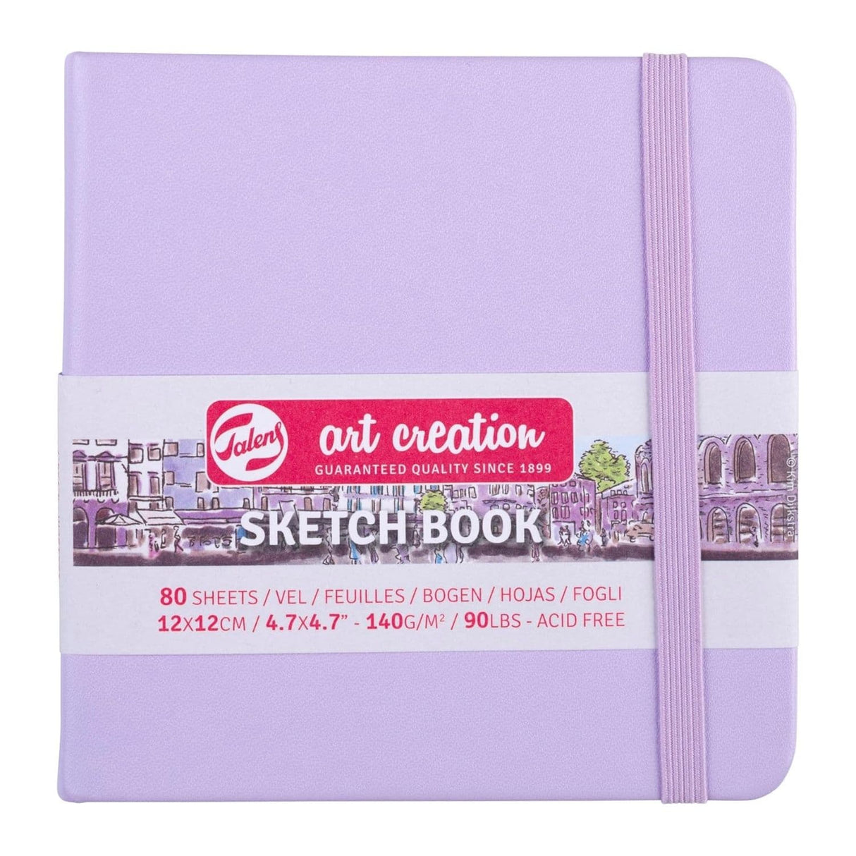 Talens Art Creation Sketch Book - Libreta 80 Hojas 140 g/m2 Pastel Violet