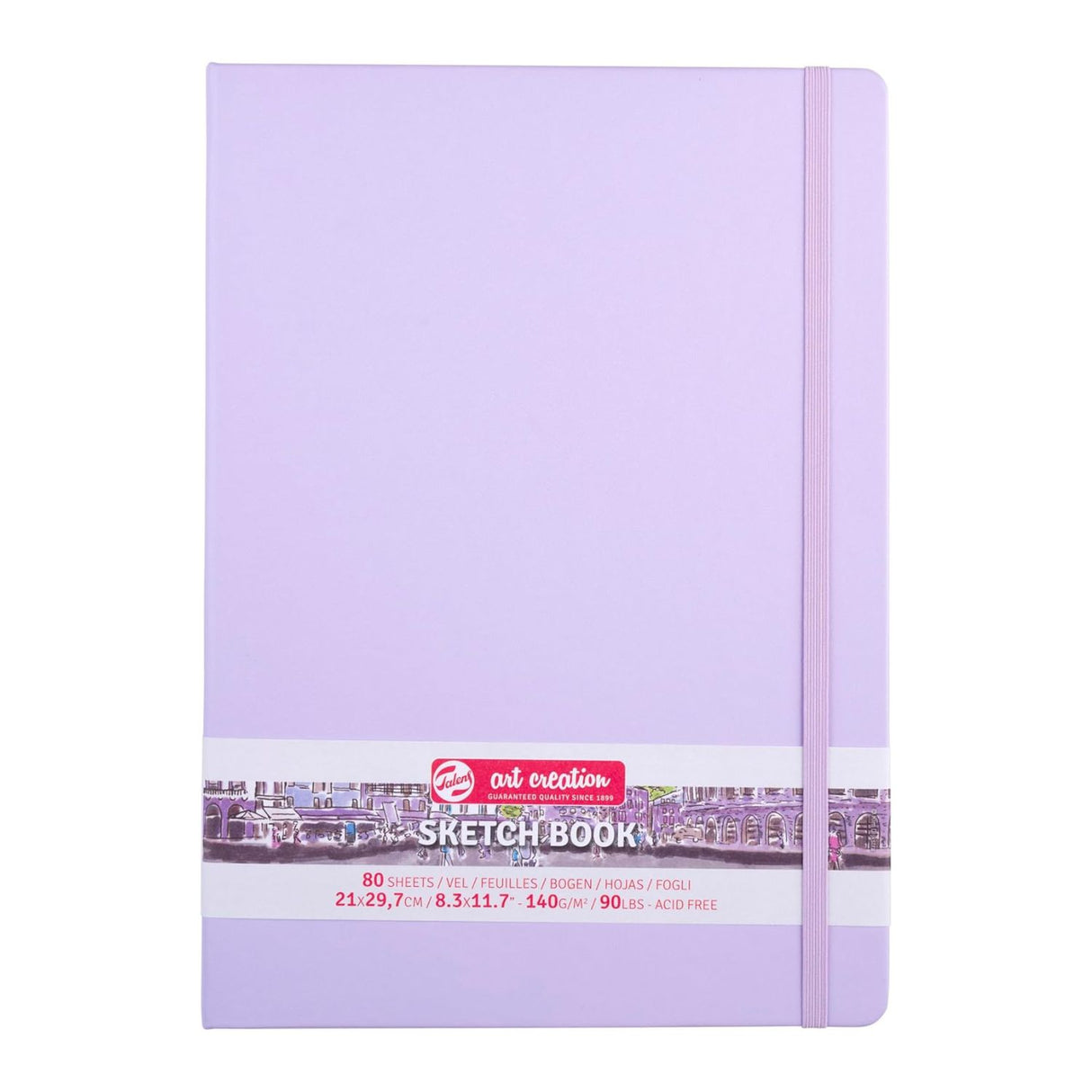 Talens Art Creation Sketch Book - Libreta 80 Hojas 140 g/m2 Pastel Violet