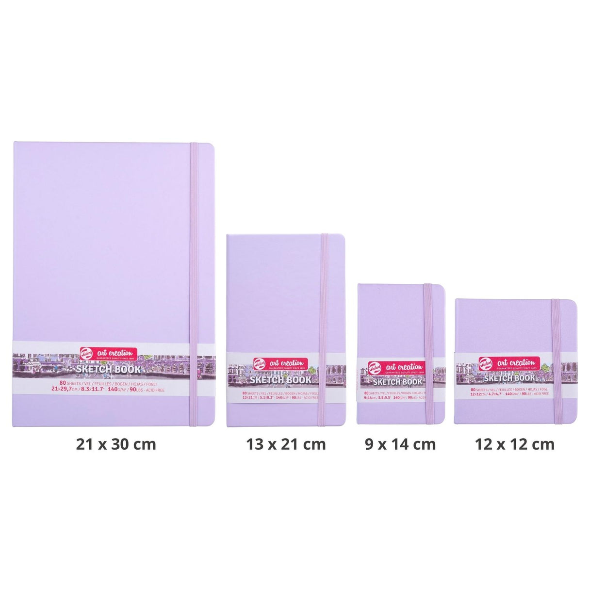 Talens Art Creation Sketch Book - Libreta 80 Hojas 140 g/m2 Pastel Violet