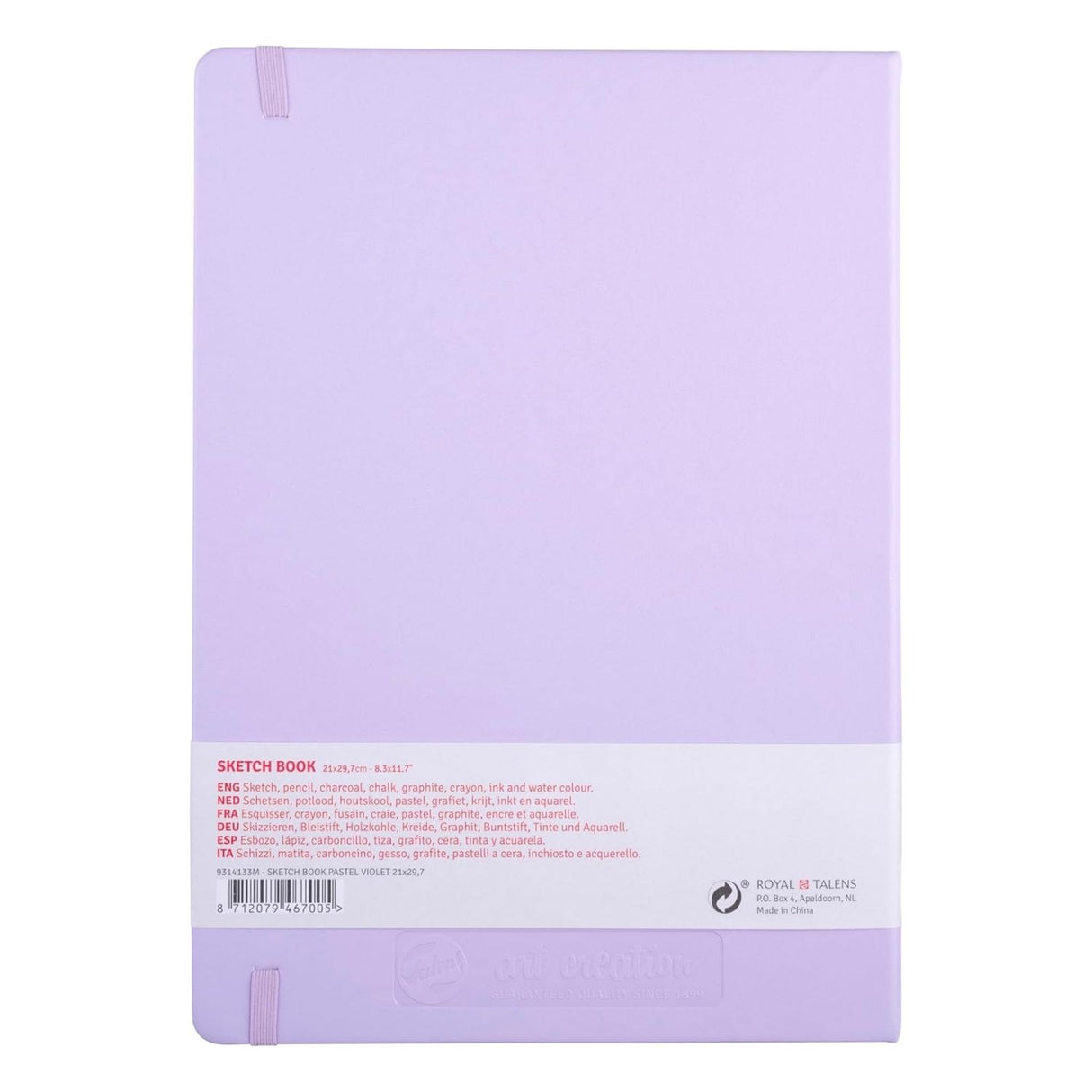 Talens Art Creation Sketch Book - Libreta 80 Hojas 140 g/m2 Pastel Violet