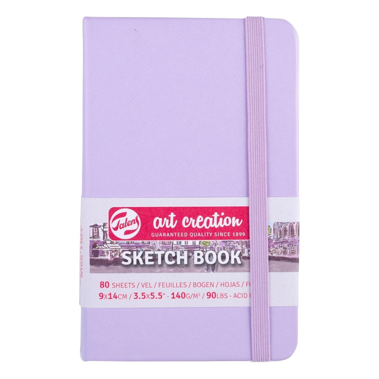 Talens Art Creation Sketch Book - Libreta 80 Hojas 140 g/m2 Pastel Violet