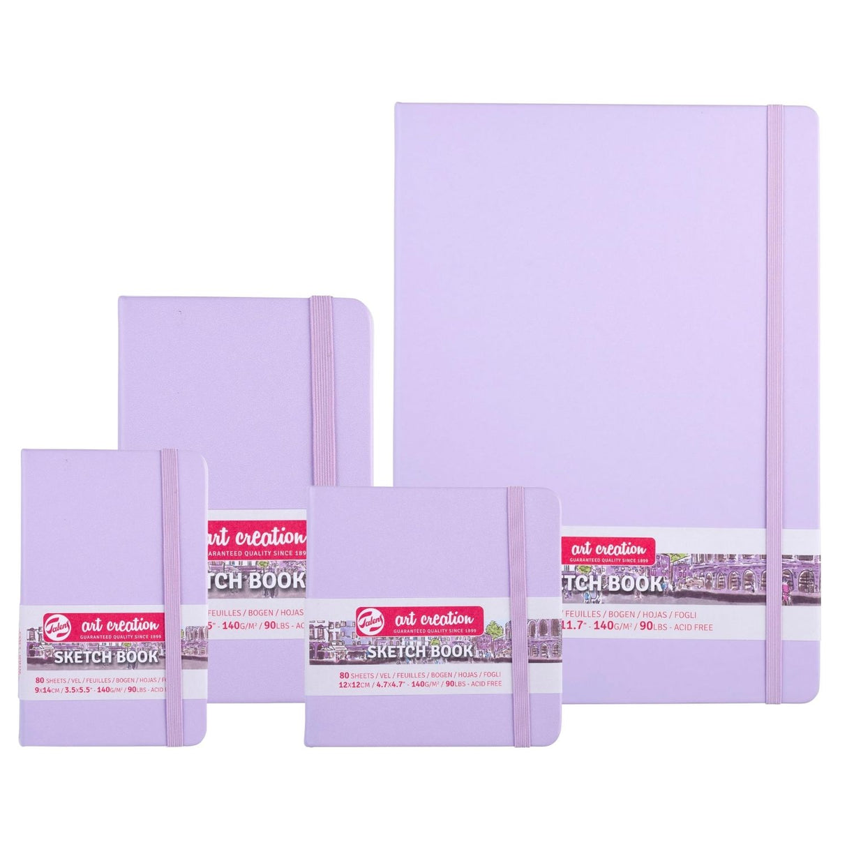 Talens Art Creation Sketch Book - Libreta 80 Hojas 140 g/m2 Pastel Violet