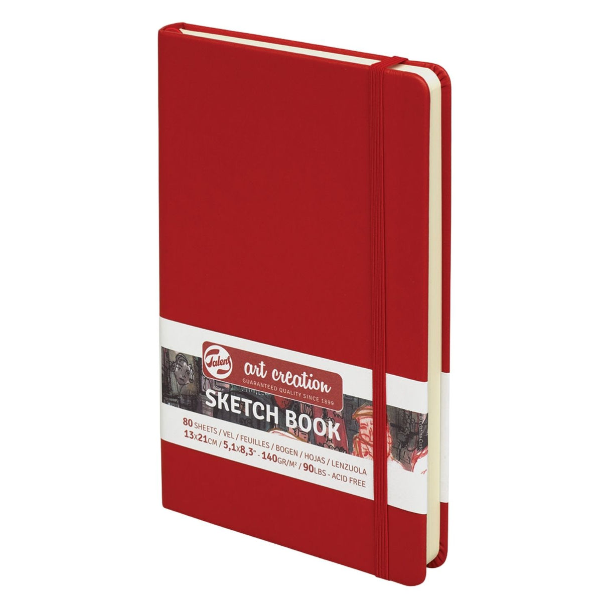 Talens Art Creation Sketch Book - Libreta 80 Hojas 140 g/m2 Red