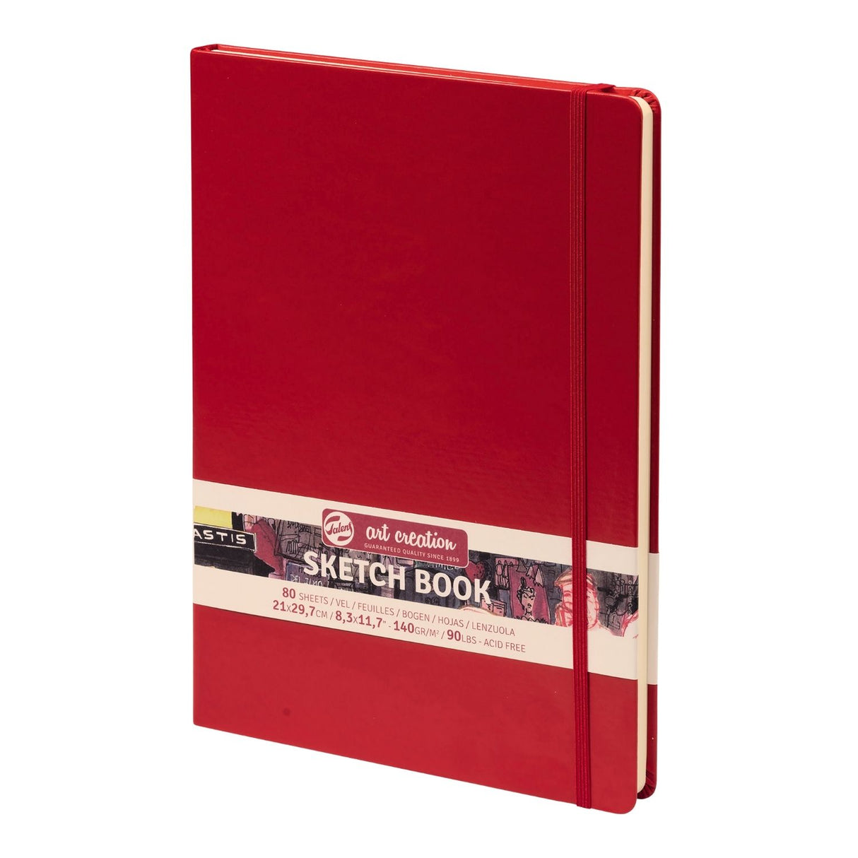 Talens Art Creation Sketch Book - Libreta 80 Hojas 140 g/m2 Red