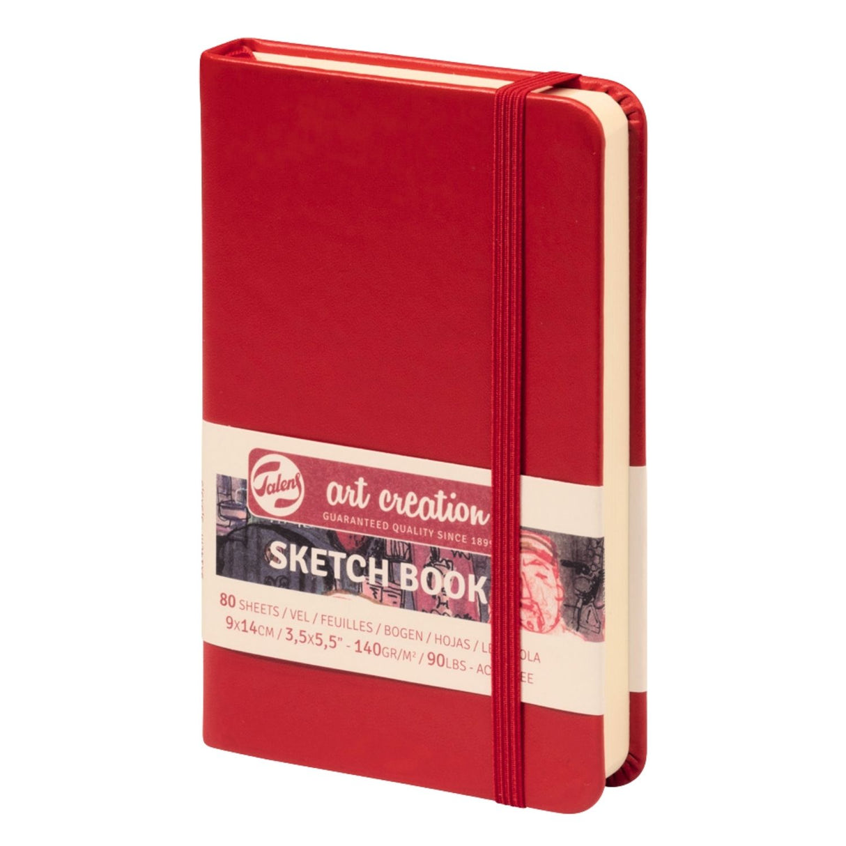 Talens Art Creation Sketch Book - Libreta 80 Hojas 140 g/m2 Red