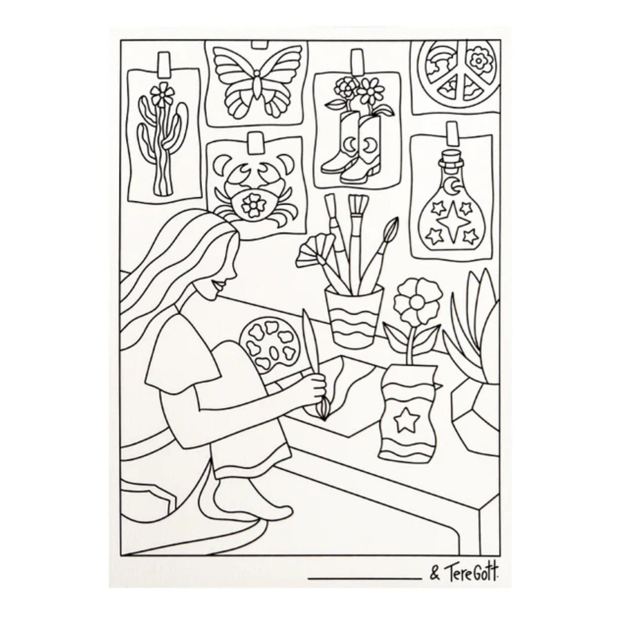 Tere Gott - Libro para Colorear Queen