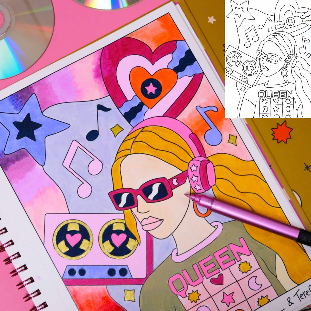 Tere Gott - Libro para Colorear Queen