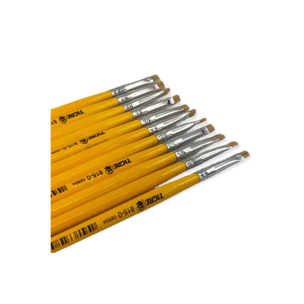 Tigre - Pinceles Cerda Natural Planos