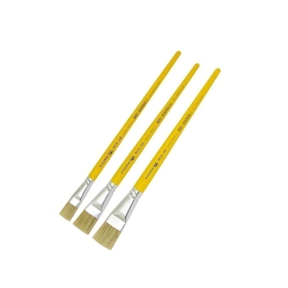 Tigre - Pinceles Cerda Natural Planos