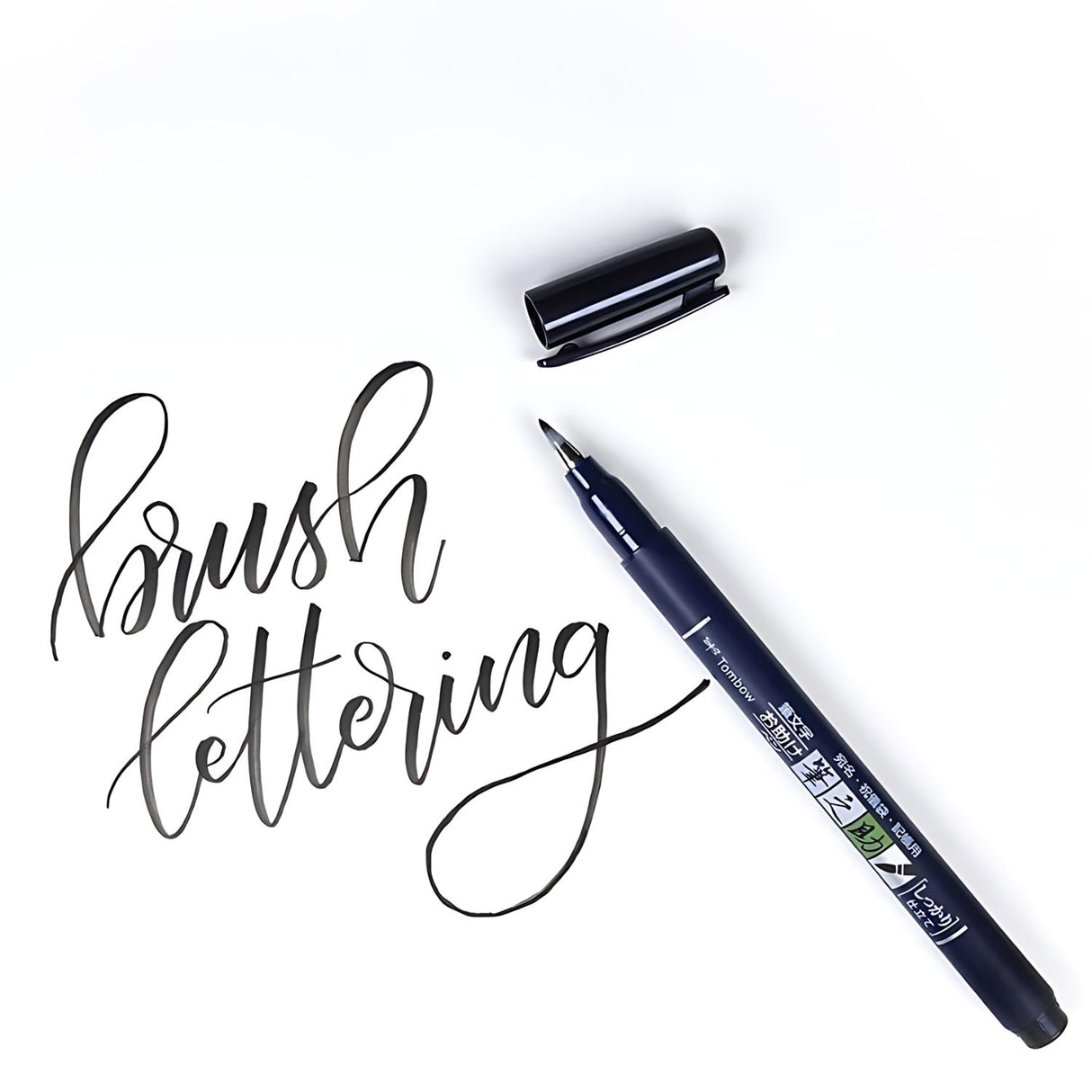 Tombow Fudenosuke - Lápiz de Caligrafía Punta Dura, Negro