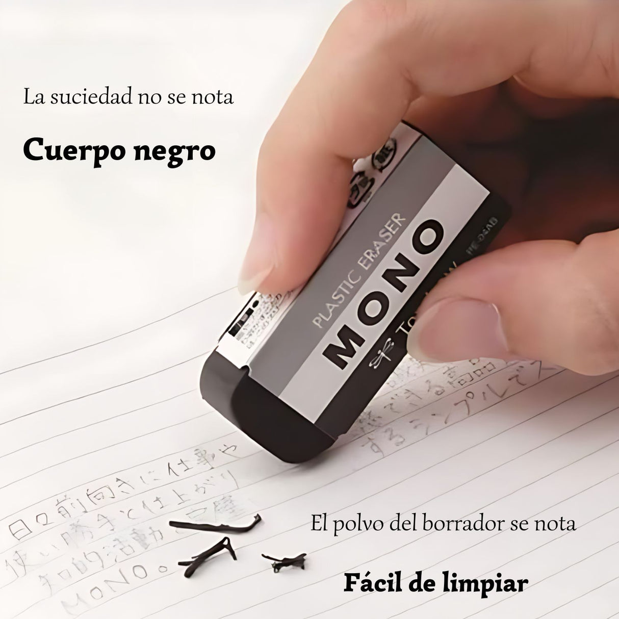 Tombow - Goma Mono Black Plastic Eraser