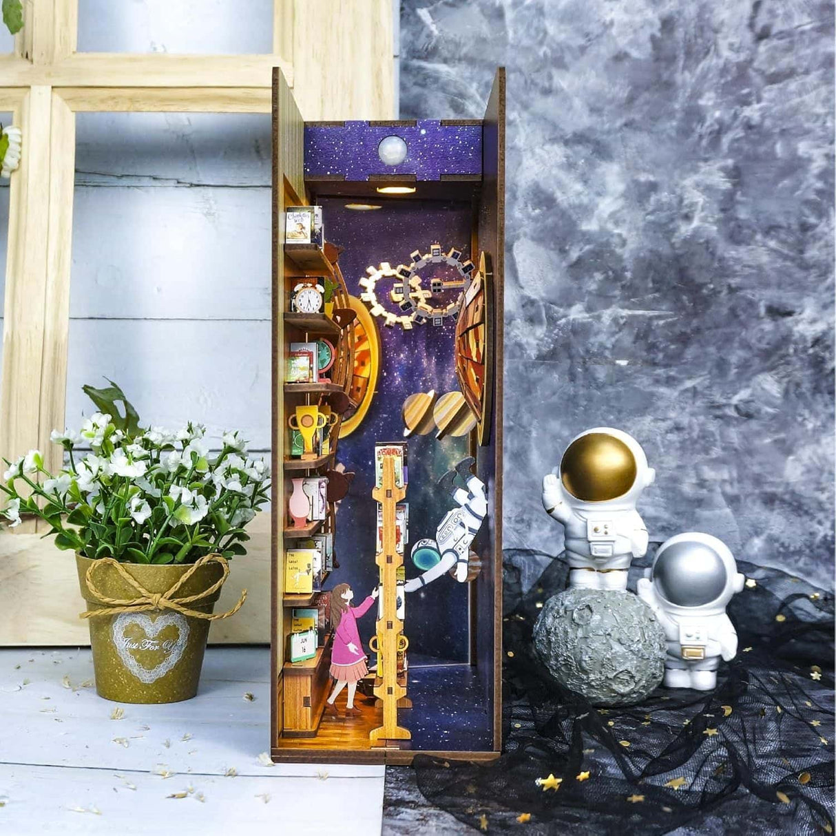 Tonecheer Book Nook - Separador de Libros Interstellar