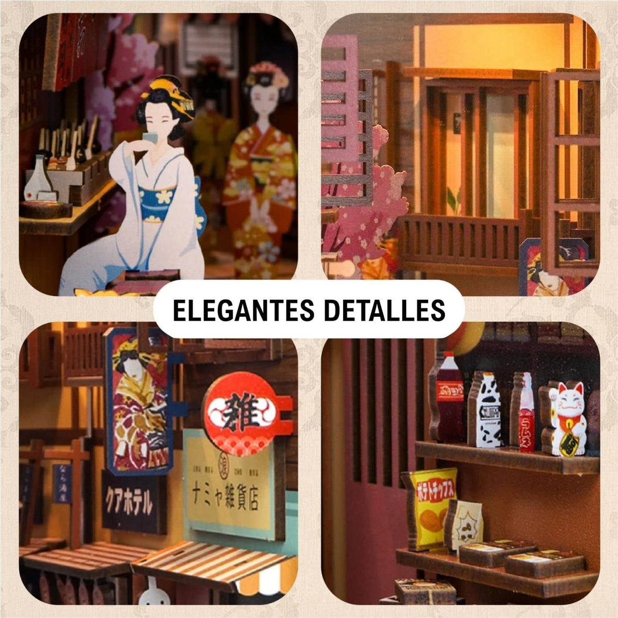 Tonecheer Book Nook - Separador de Libros Japanese Grocery Store