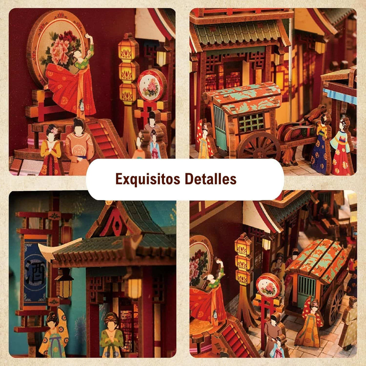 Tonecheer Book Nook - Separador de Libros The Banquet of Tang Dynasty