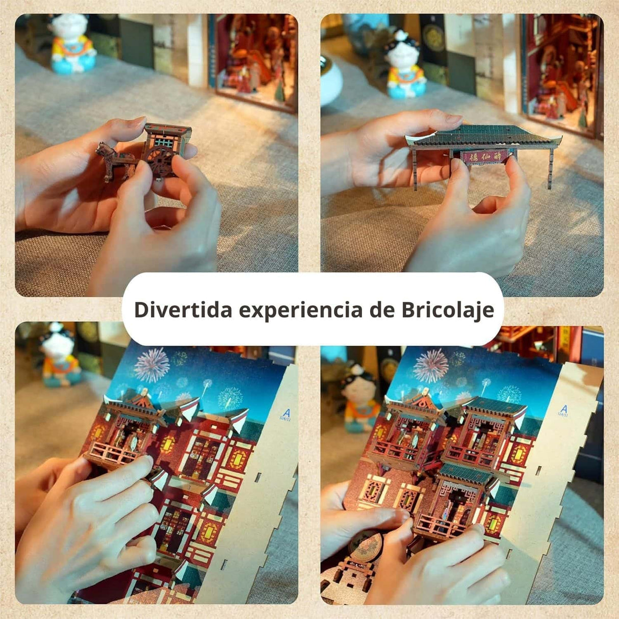 Tonecheer Book Nook - Separador de Libros The Banquet of Tang Dynasty