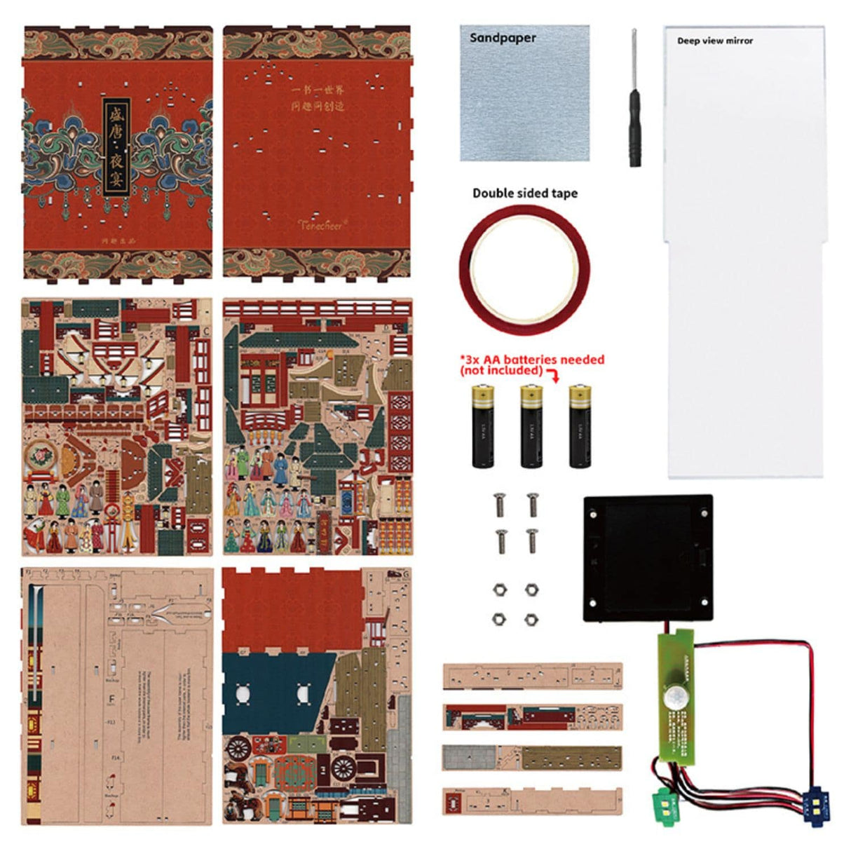 Tonecheer Book Nook - Separador de Libros The Banquet of Tang Dynasty