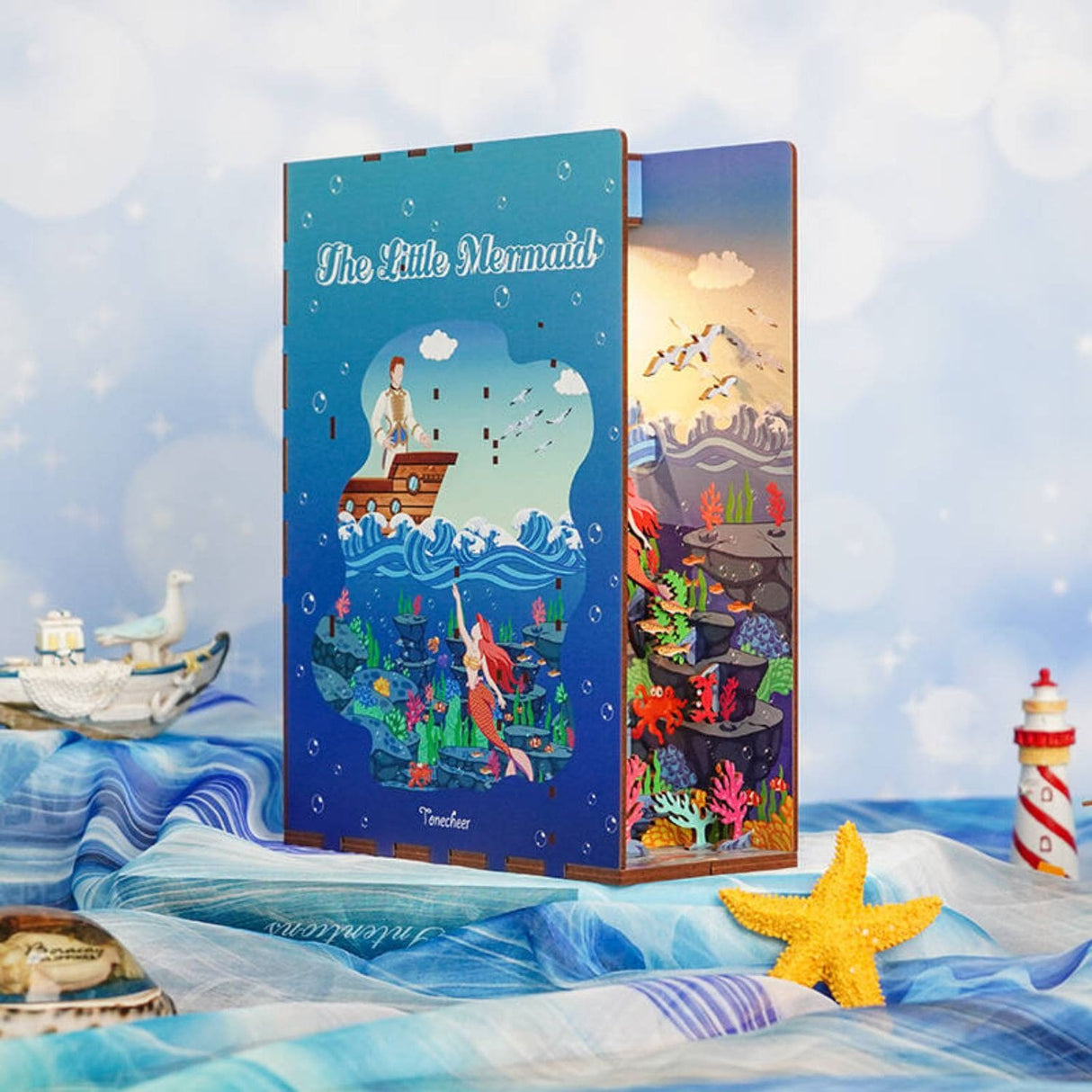 Tonecheer Book Nook - Separador de Libros The Little Mermaid