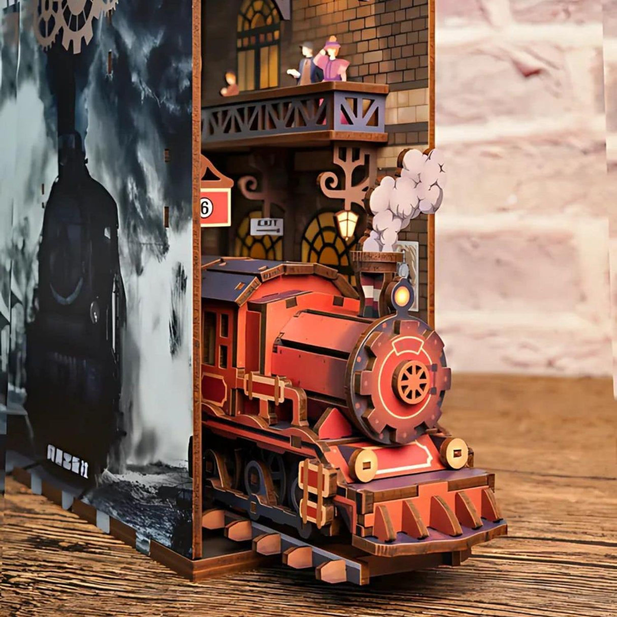 Tonecheer Book Nook - Separador de Libros The Steam Age