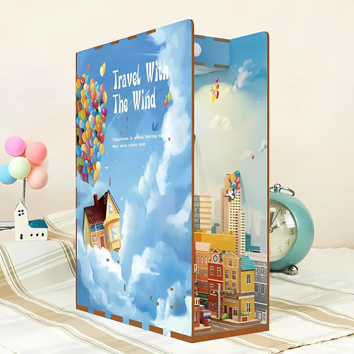 Tonecheer Book Nook - Separador de Libros Travel With The Wind