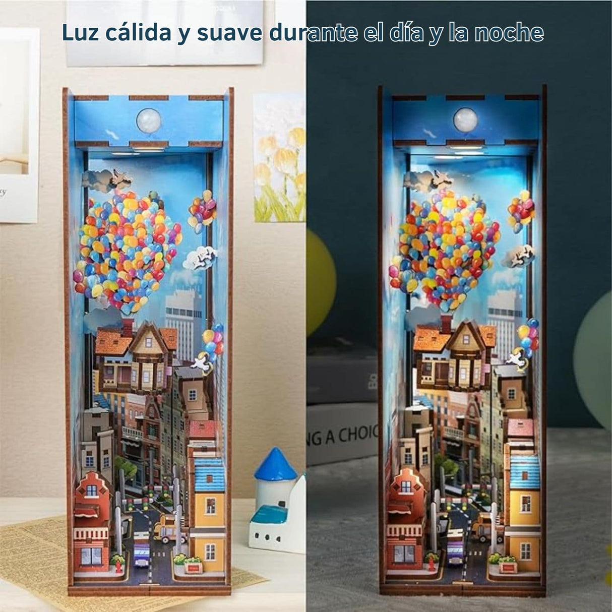 Tonecheer Book Nook - Separador de Libros Travel With The Wind