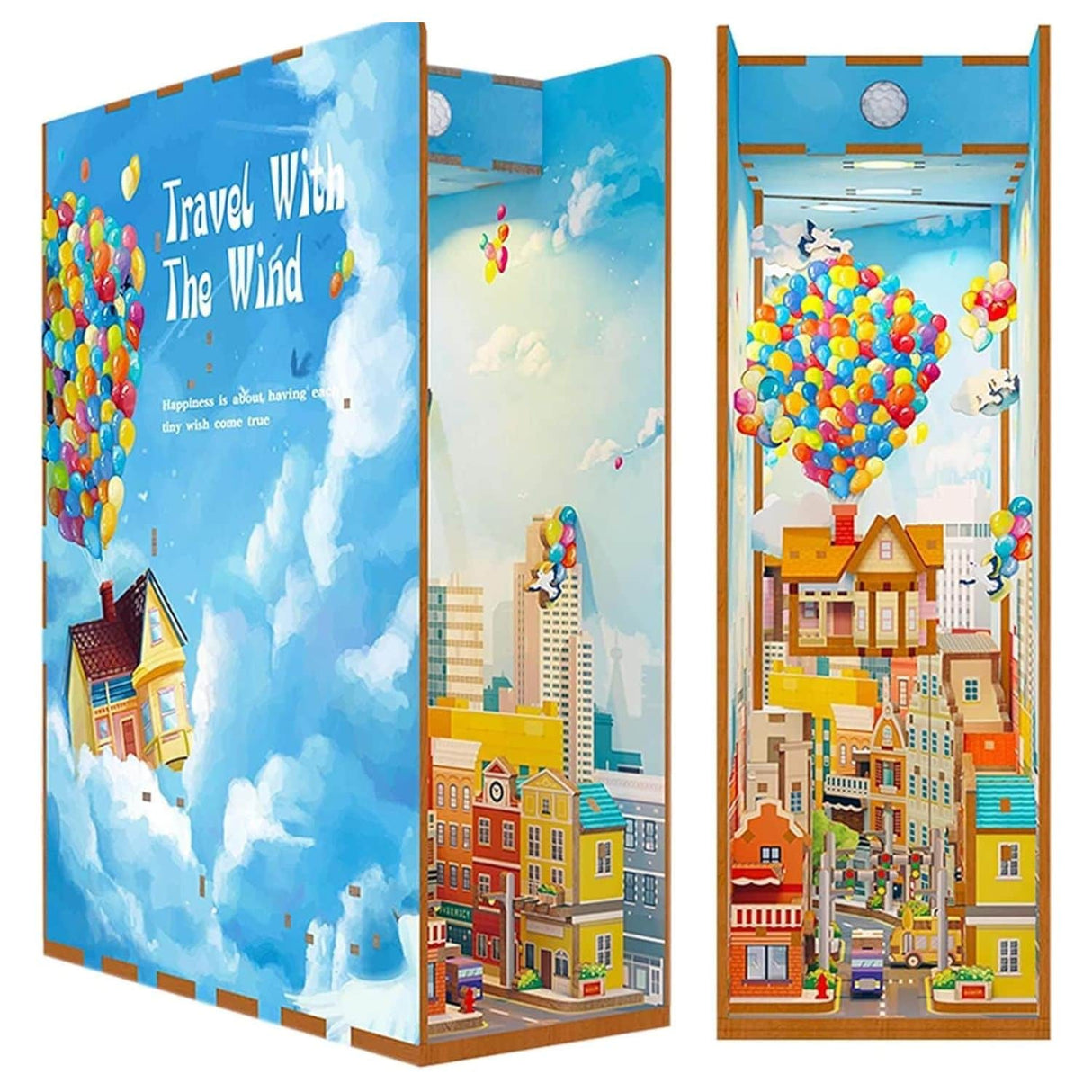 Tonecheer Book Nook - Separador de Libros Travel With The Wind