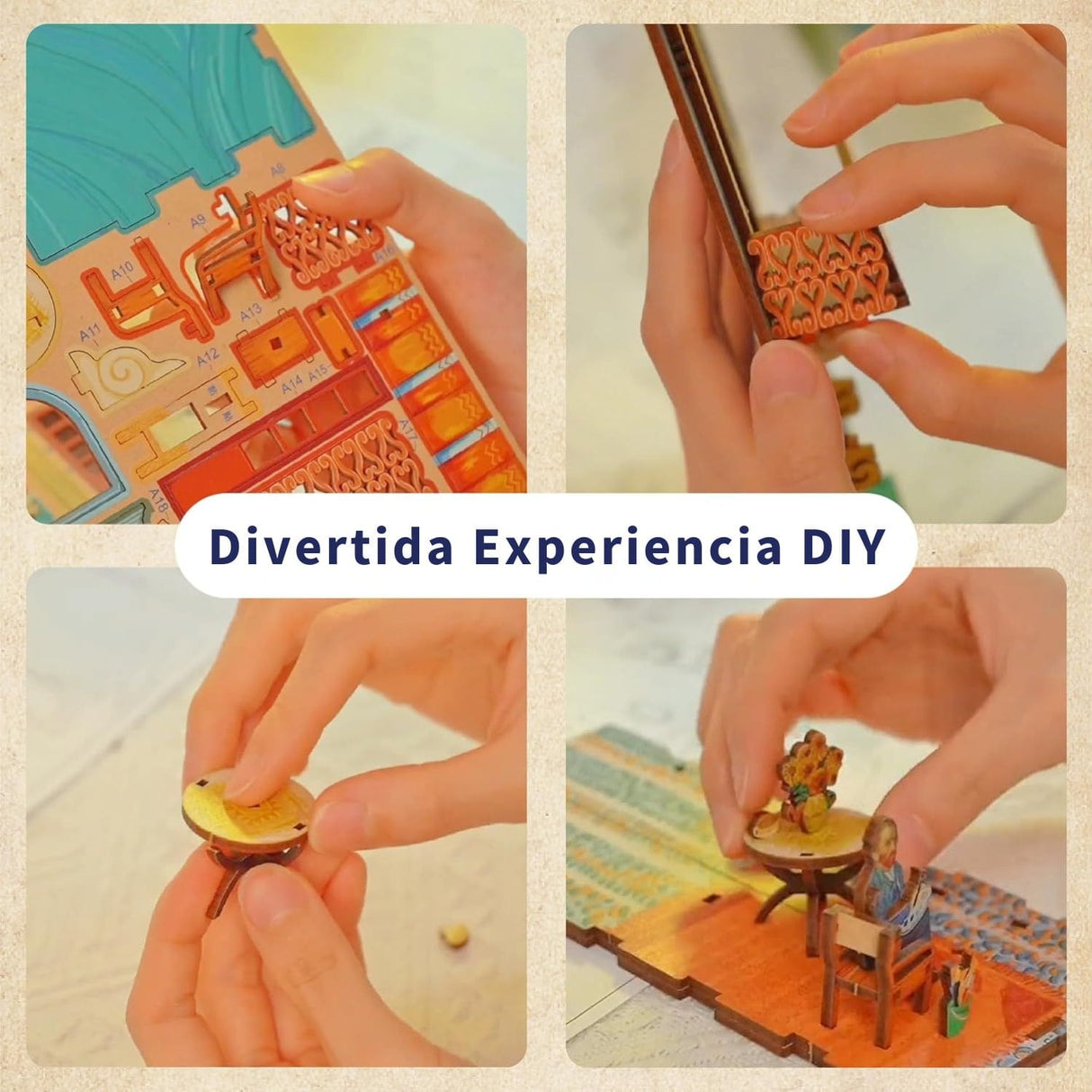 Tonecheer Book Nook - Separador de Libros Vincent's World