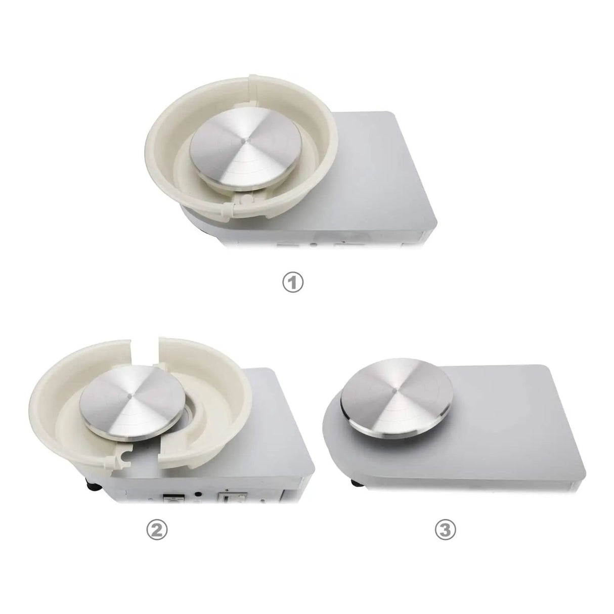 Torno Alfarero Eléctrico 350 W con Pedal para Greda y Arcilla