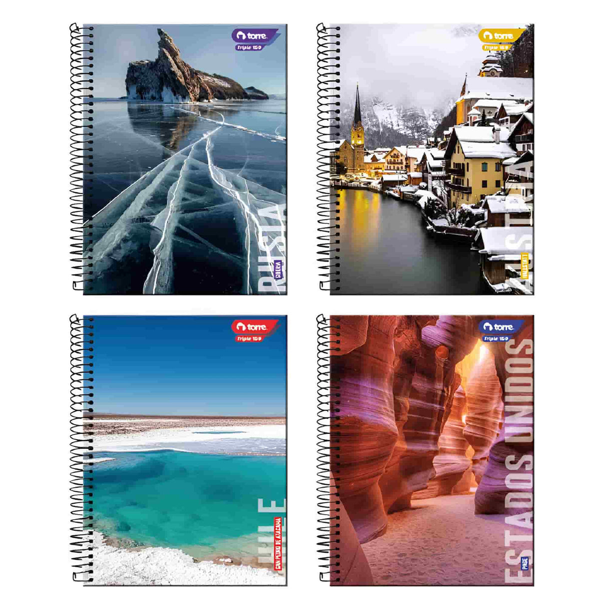 Torre - Cuaderno Triple Paisajes 7 mm 150 h