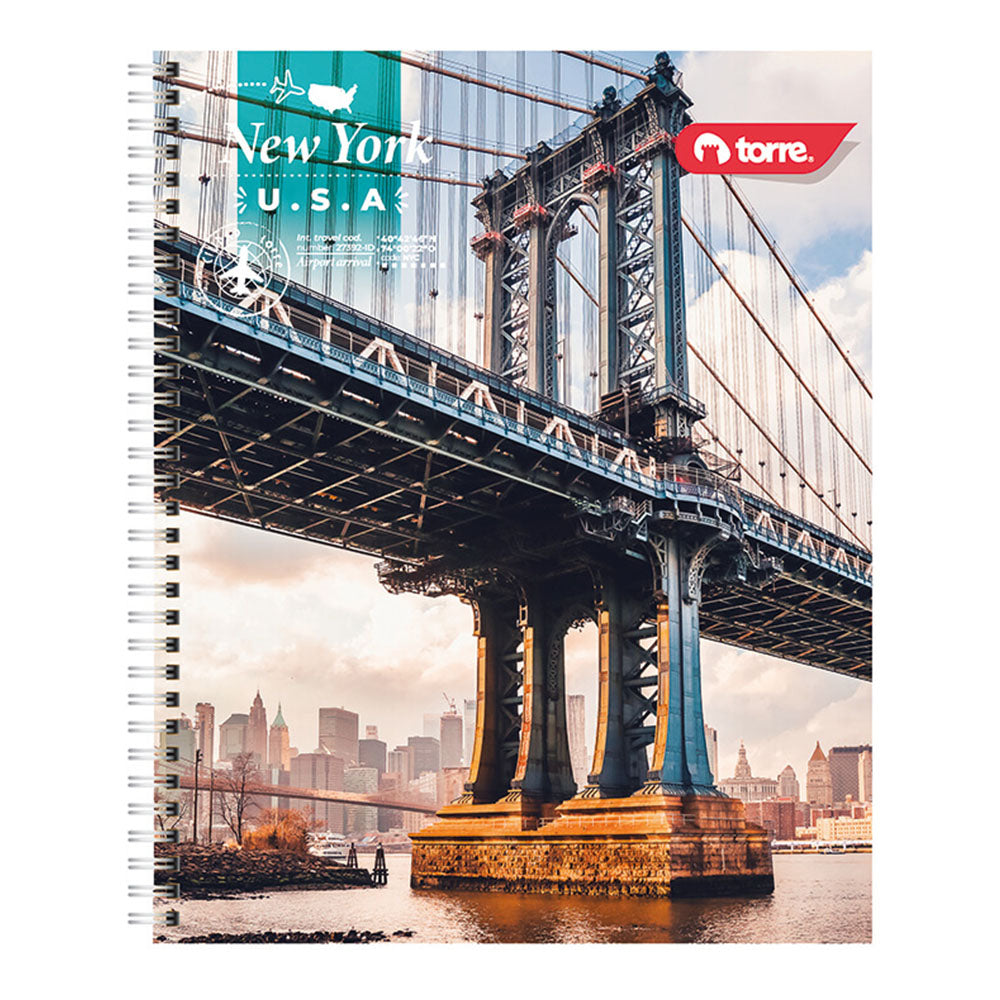Torre - Cuaderno Universitario Clásico Ciudad 7 mm 100 h