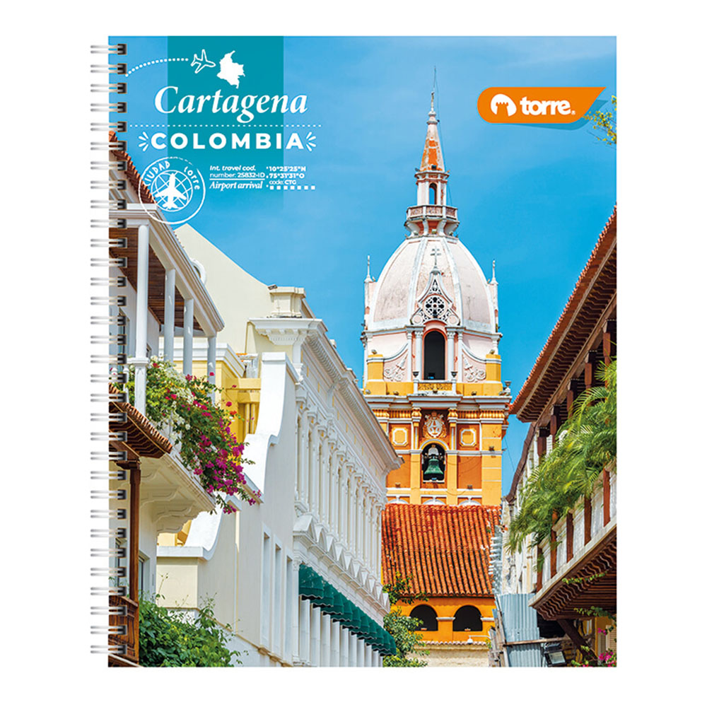 Torre - Cuaderno Universitario Clásico Ciudad 7 mm 100 h