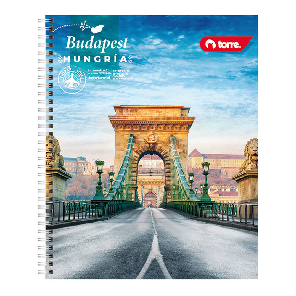 Torre - Cuaderno Universitario Clásico Ciudad 7 mm 100 h