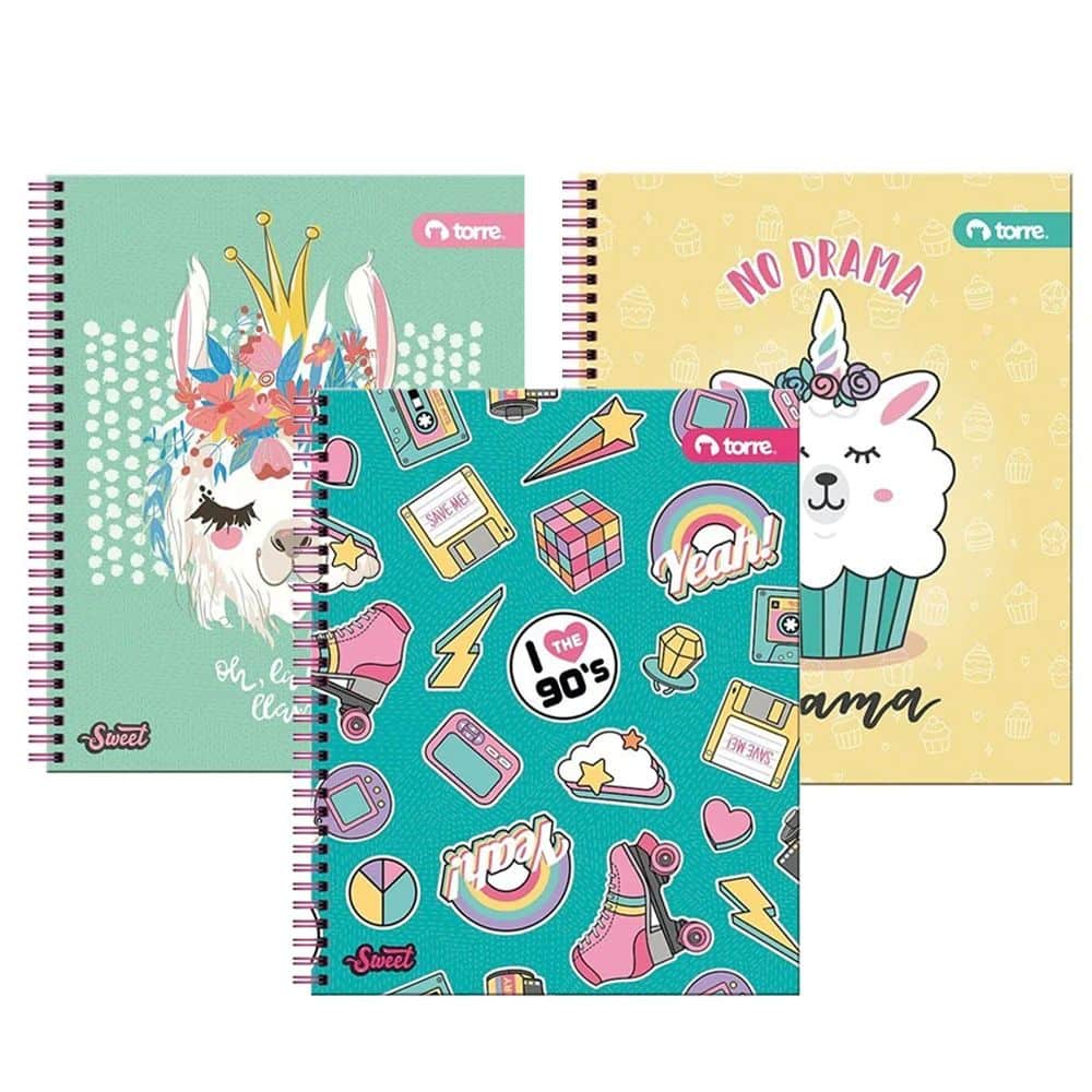 Torre - Cuaderno Universitario Clásico Mujer 7 mm 100 h