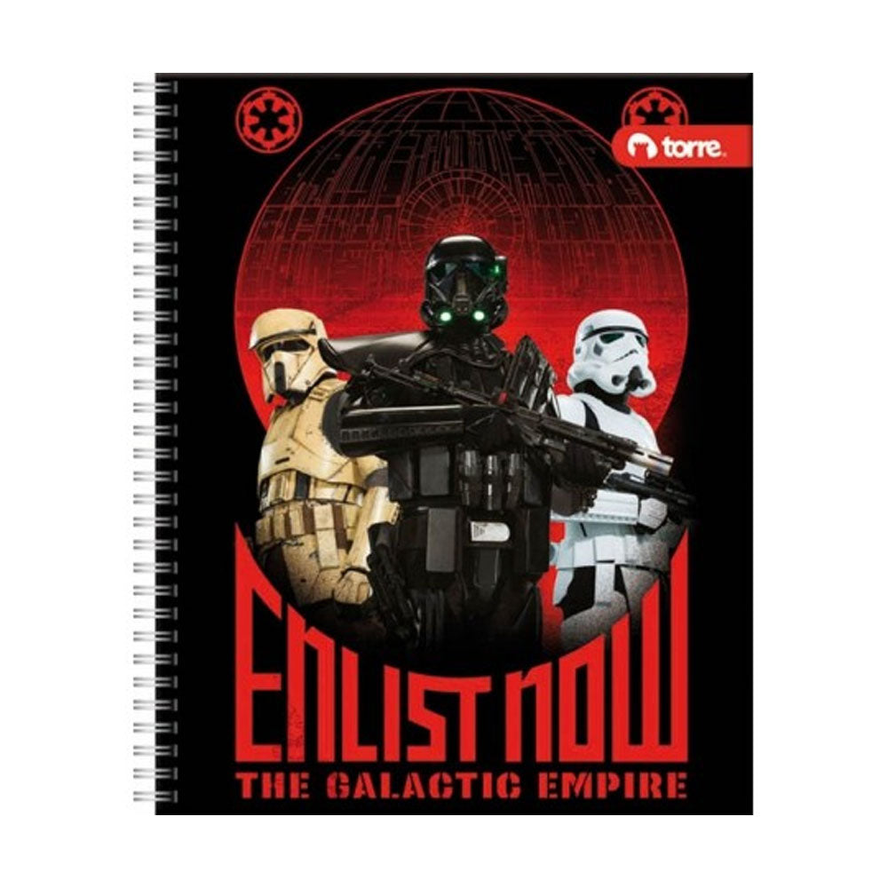 Torre - Cuaderno Universitario Clásico Star Wars 7 mm 100 h