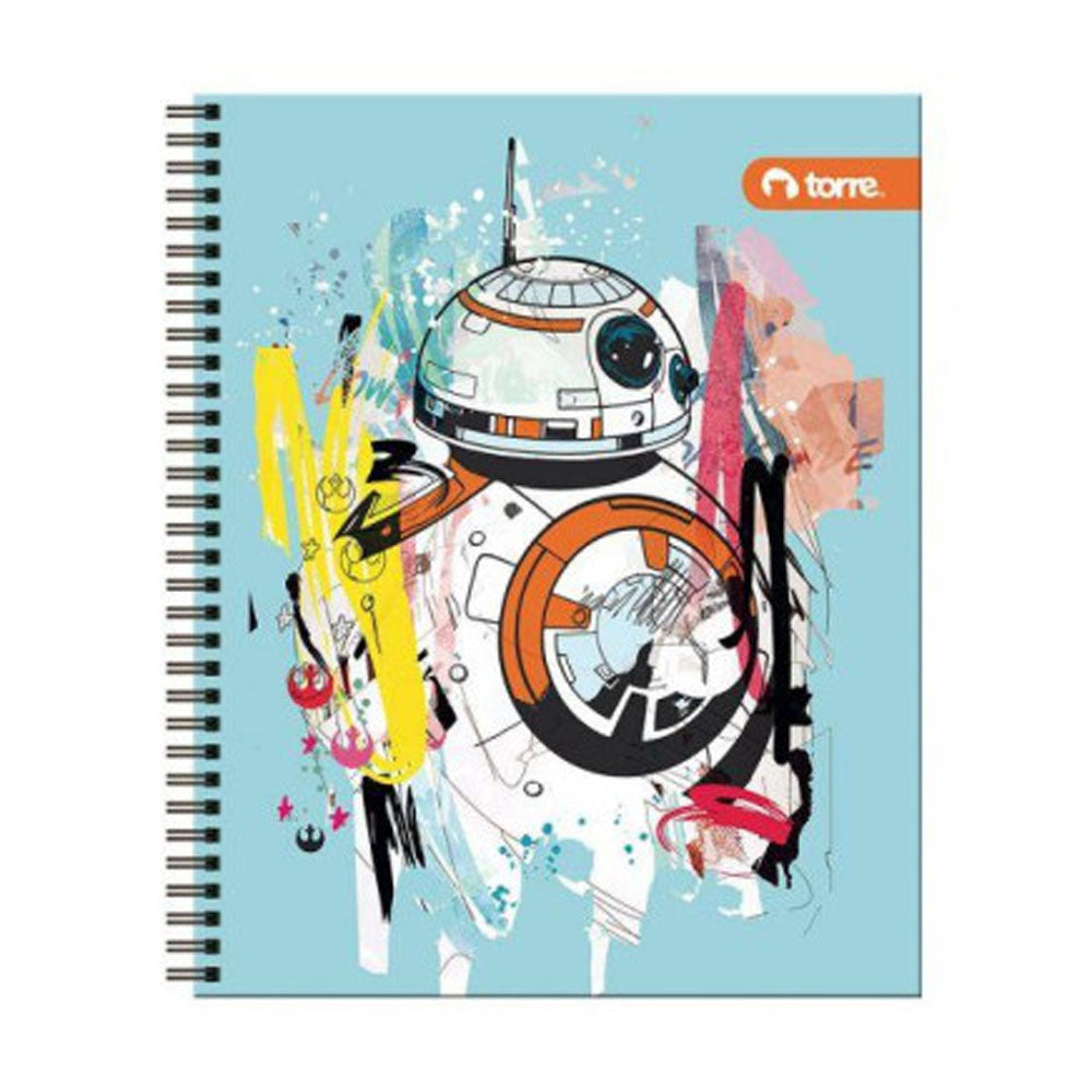 Torre - Cuaderno Universitario Clásico Star Wars 7 mm 100 h