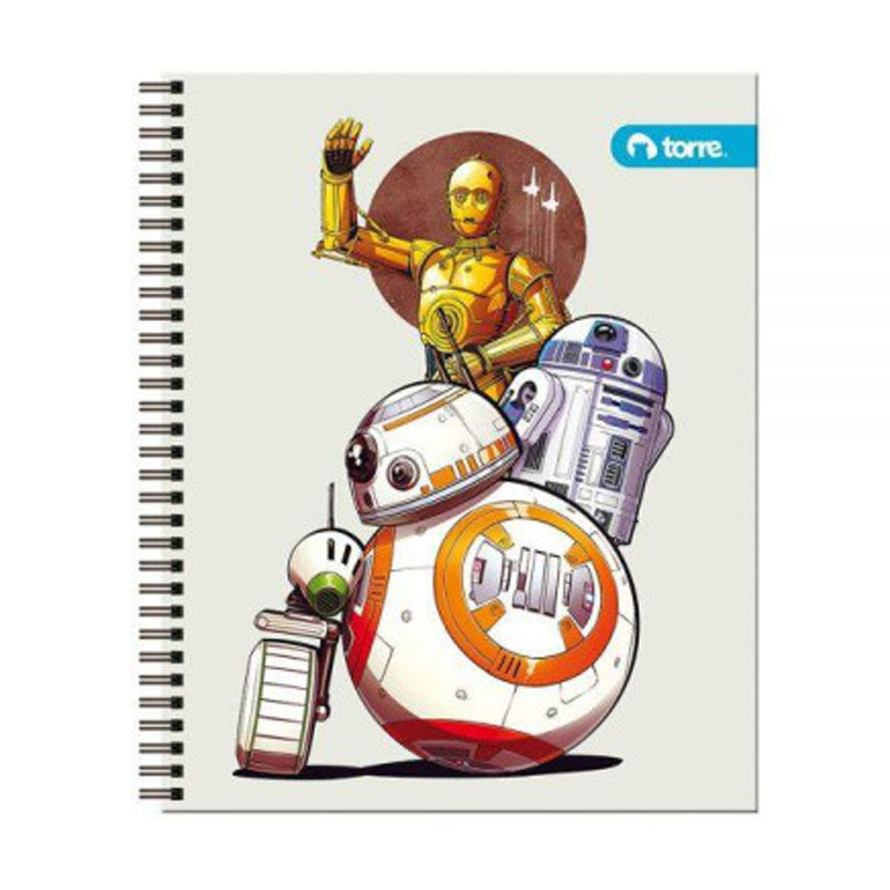 Torre - Cuaderno Universitario Clásico Star Wars 7 mm 100 h