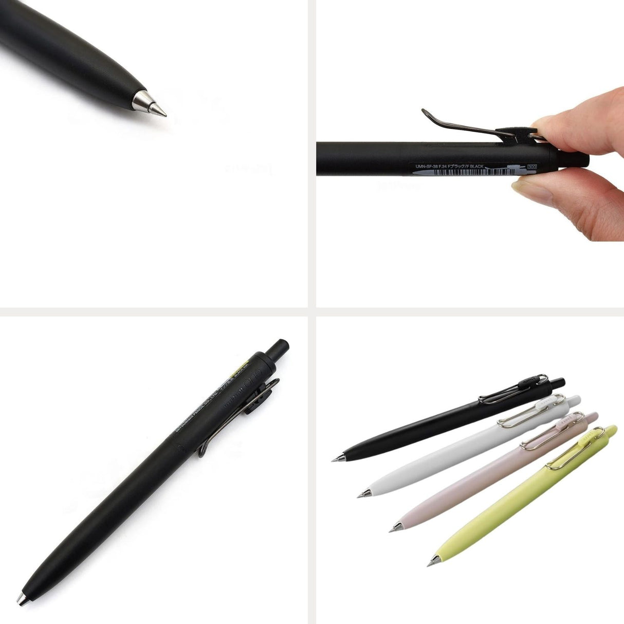 Uni-ball One F - Bolígrafo Tinta Gel Colores 0,38 mm