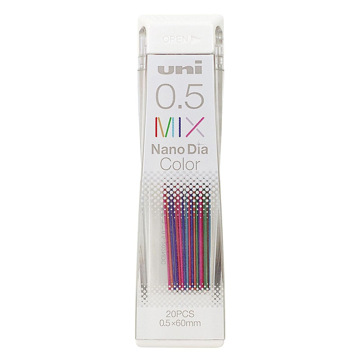 Uni Nano Dia Color - Pack 20 Minas de Colores 0,5 mm