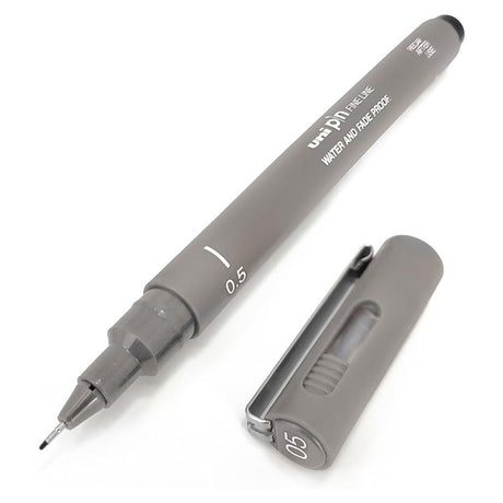 Uni Pin - Tiralíneas Fine Line Gris Claro