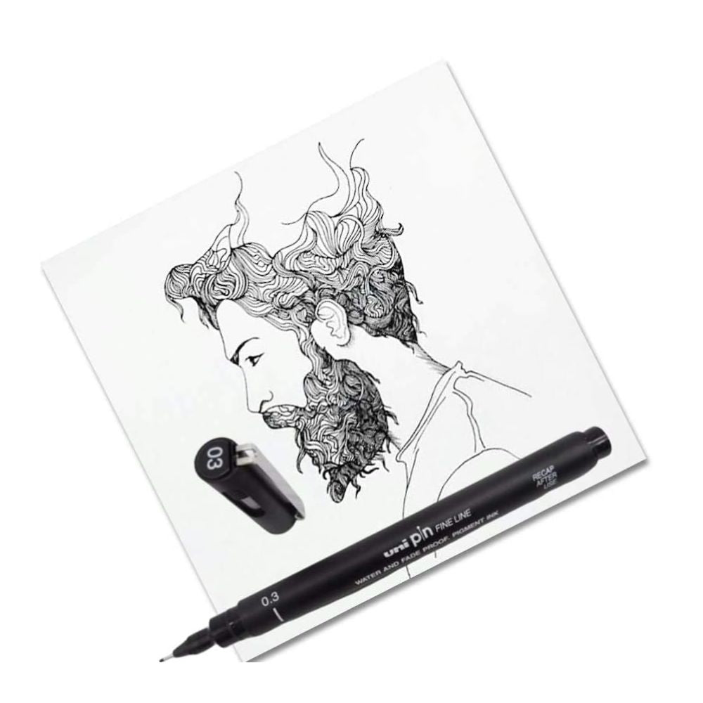 Uni Pin - Tiralíneas Fine Line Negro