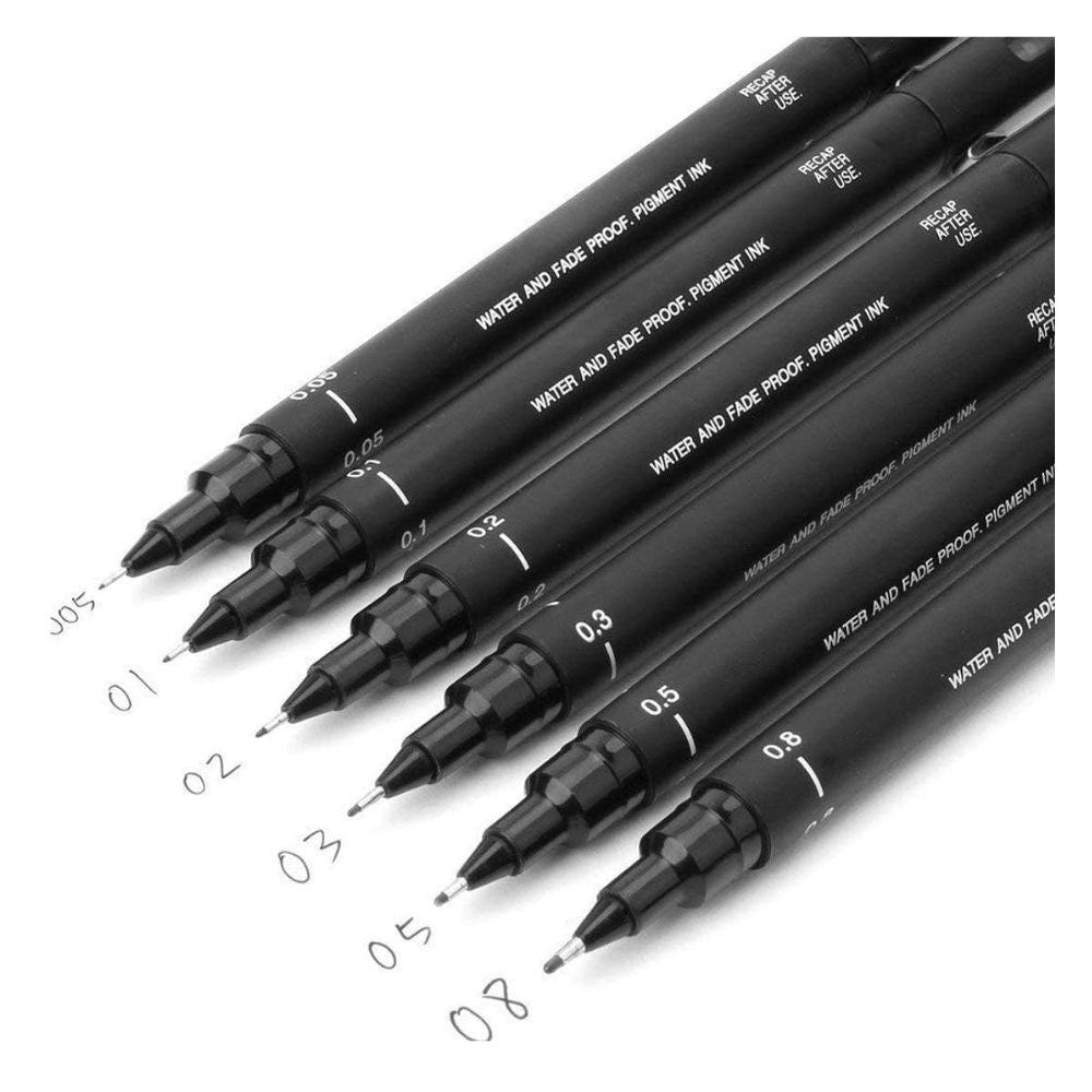 Uni Pin - Tiralíneas Fine Line Negro