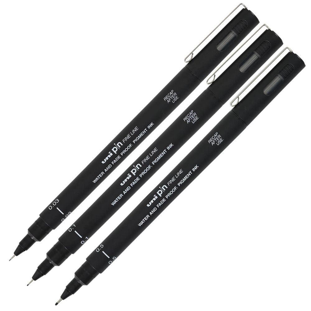 Uni Pin - Tiralíneas Fine Line Negro