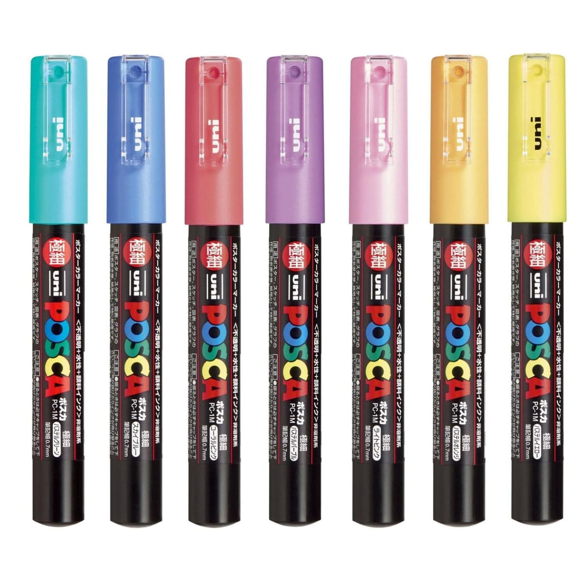 Uni Posca PC-1M - Marcador Extra Finos Pastel (Japonés)