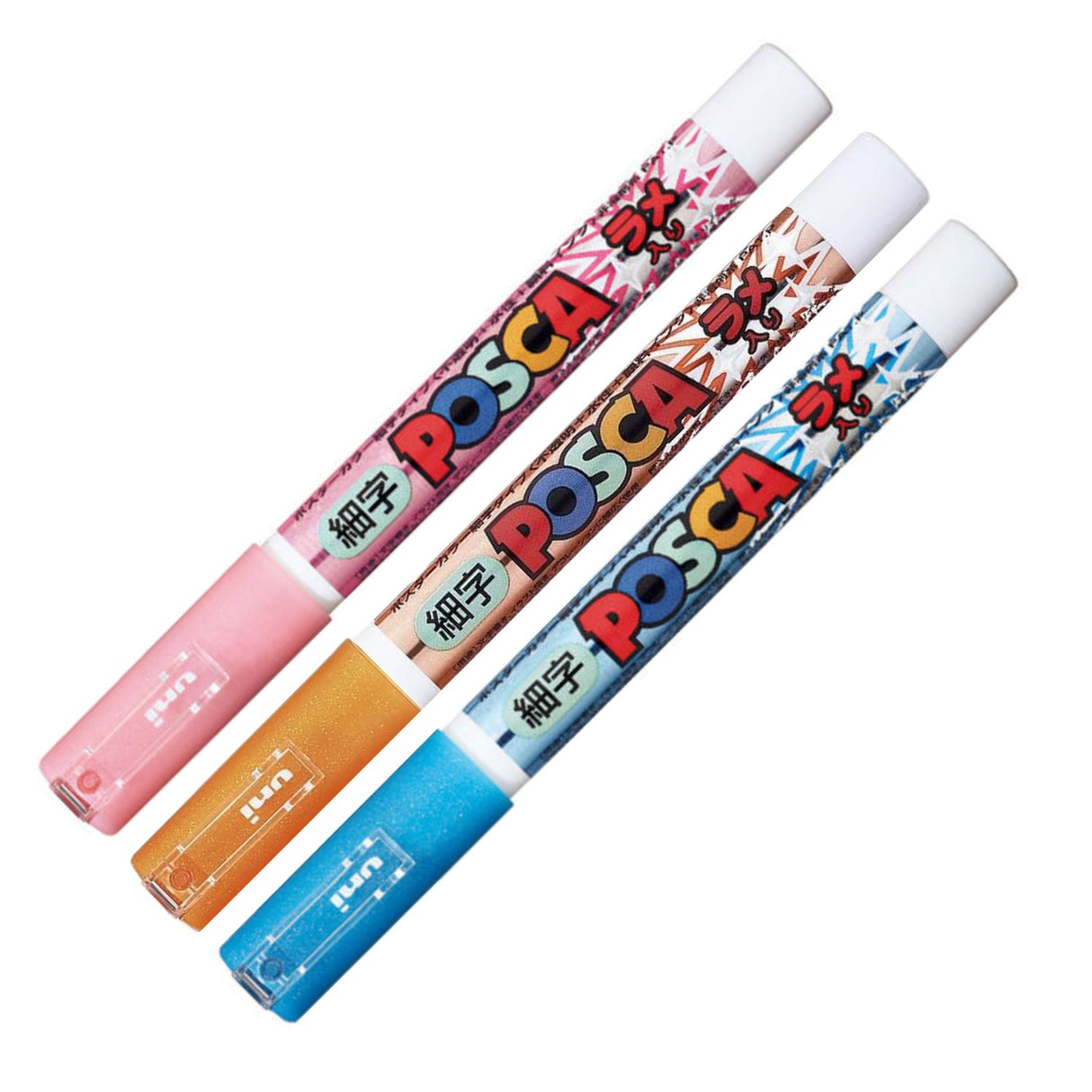 Uni Posca PC-3M - Marcadores Finos Glitter (Japonés)