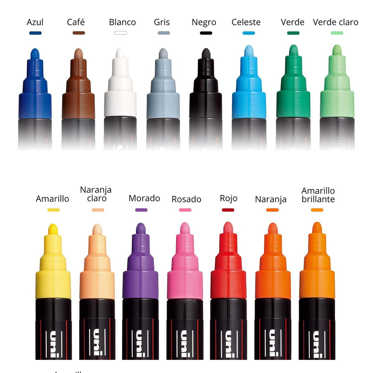 Uni Posca PC-3M - Set 15 Marcadores Finos