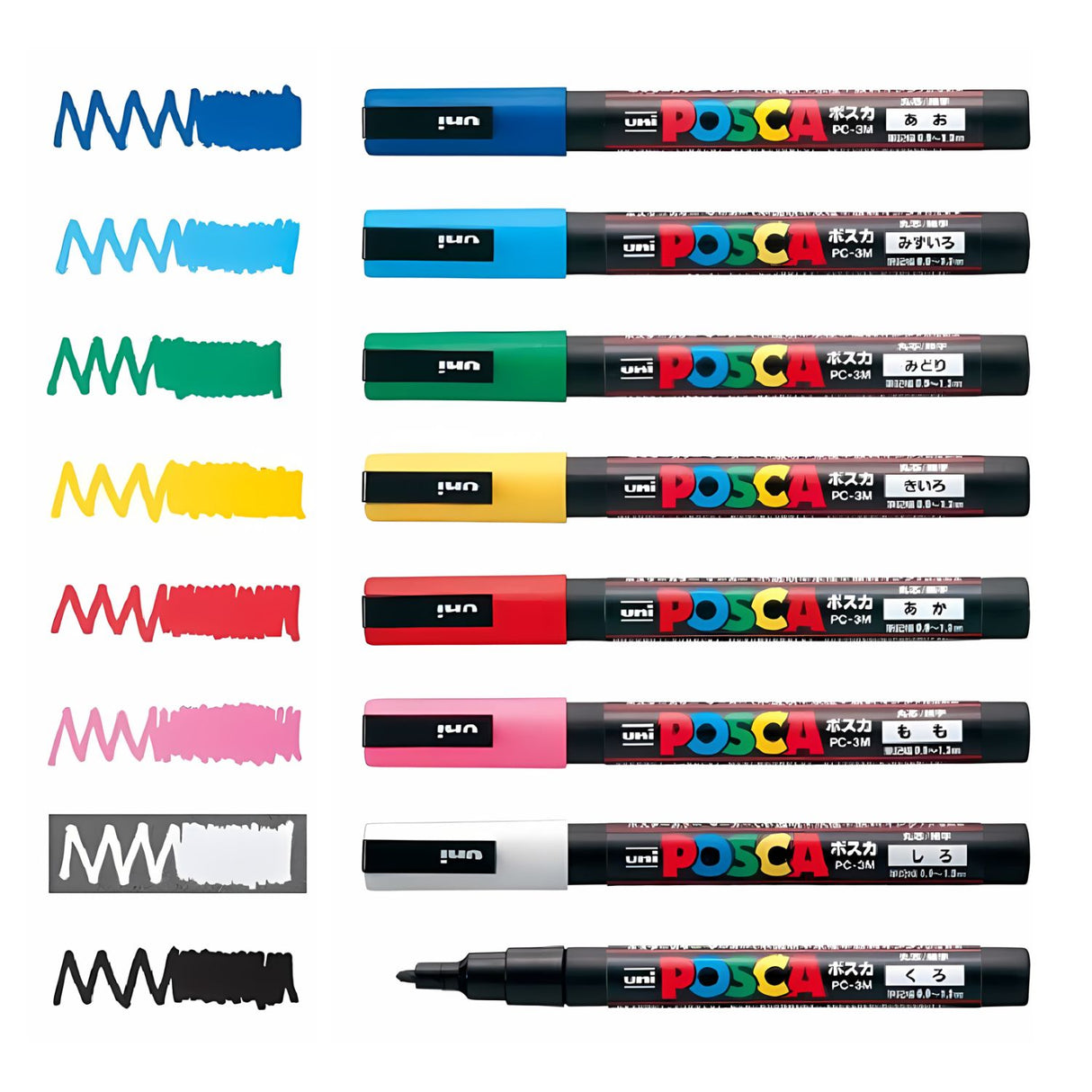 Uni Posca PC-3M - Set 8 Marcadores Finos