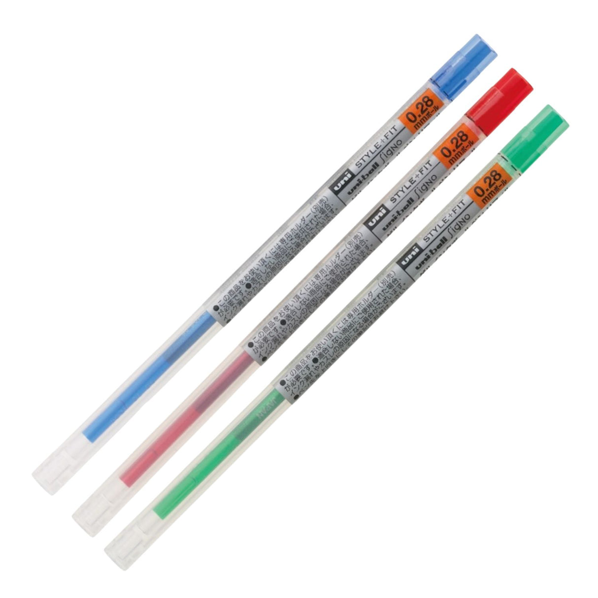 Uni Style Fit - Repuesto de Bolígrafo Gel Punta 0,28 mm