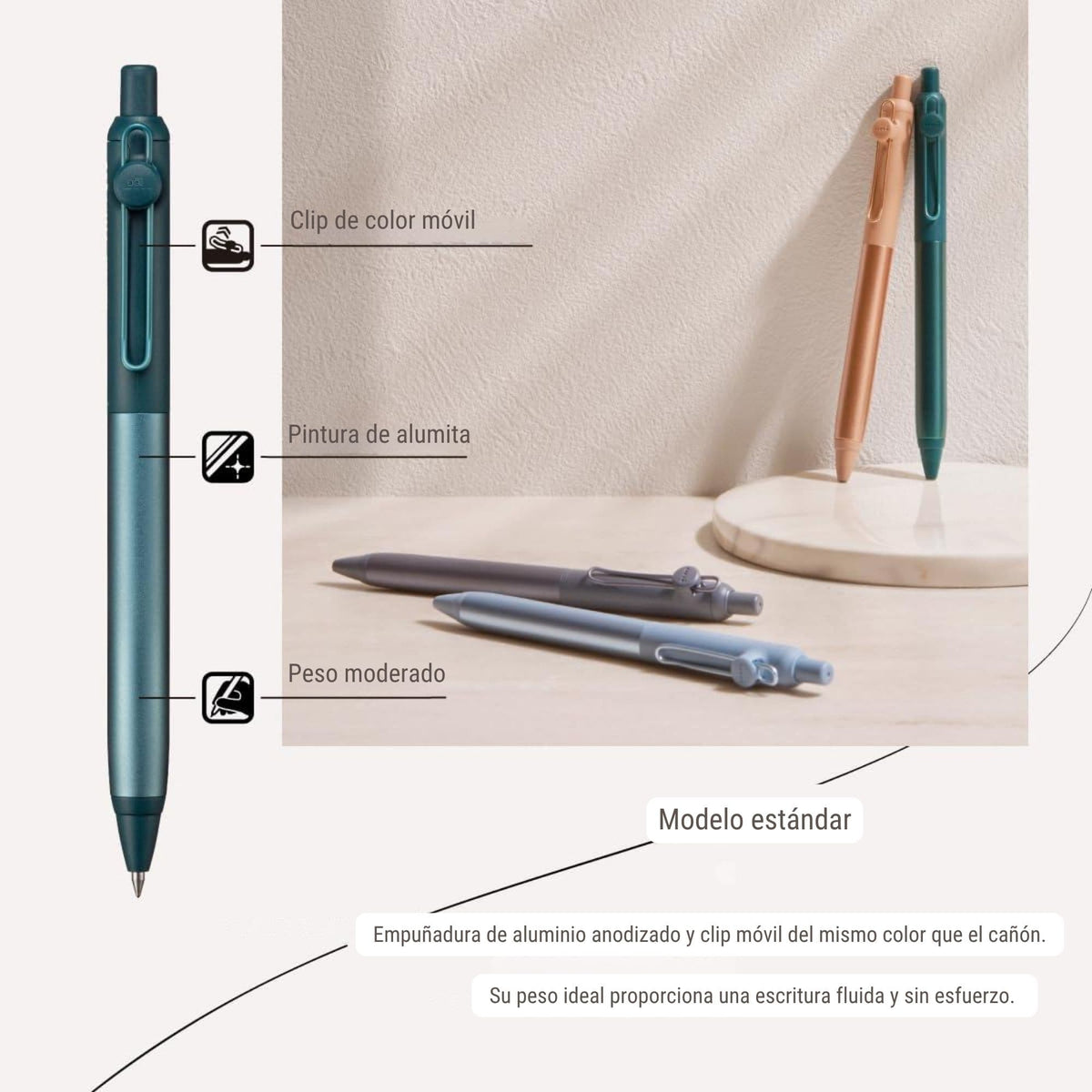 Uni Zento Flow - Bolígrafo Tinta a Base de Agua
