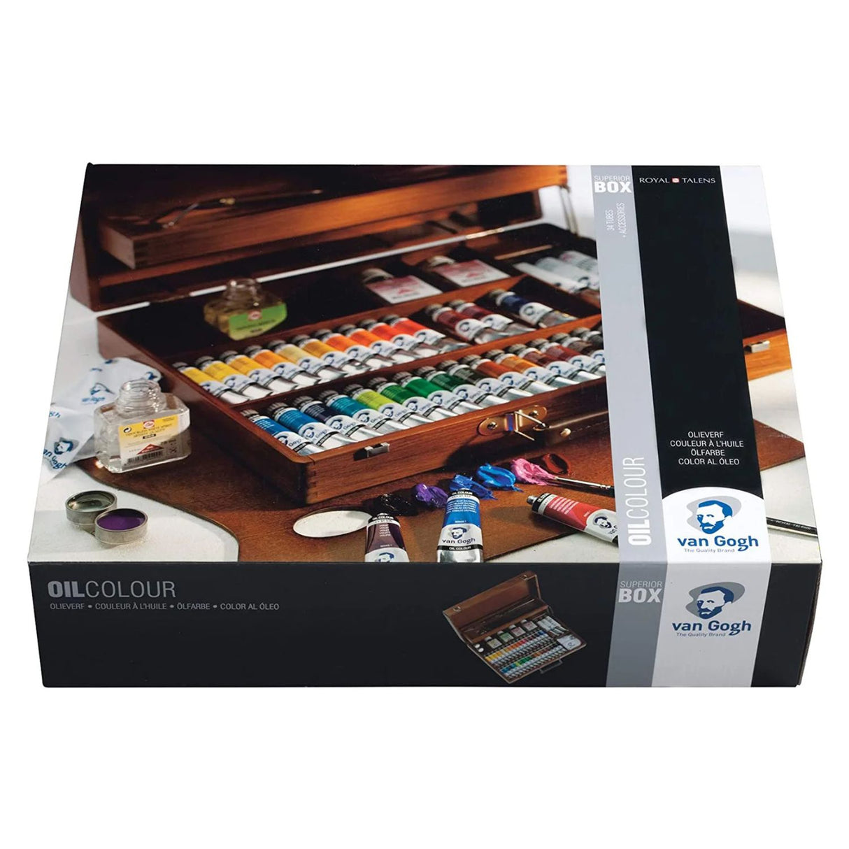 Van Gogh Oil Colour - Kit Óleos Caja de Madera Superior 32 x 20 ml y Accesorios