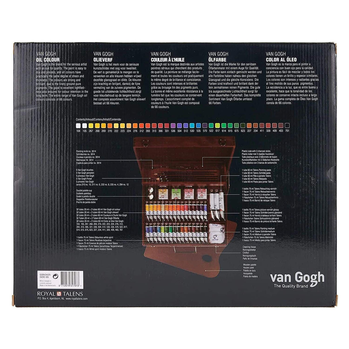 Van Gogh Oil Colour - Kit Óleos Caja de Madera Superior 32 x 20 ml y Accesorios
