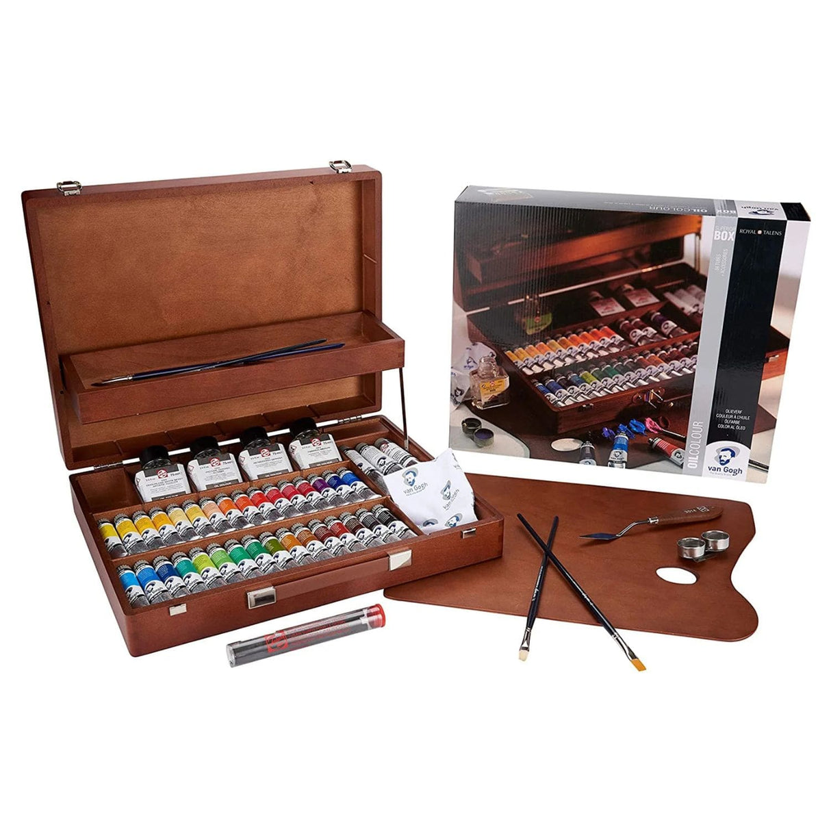 Van Gogh Oil Colour - Kit Óleos Caja de Madera Superior 32 x 20 ml y Accesorios